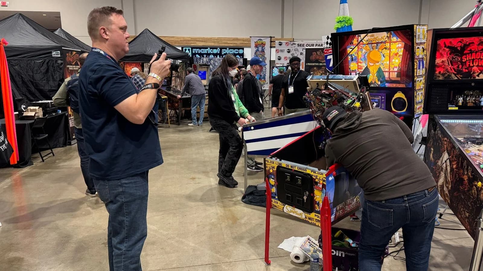Aaron Schroeder creating some content for his Grownup Adjacent channel.