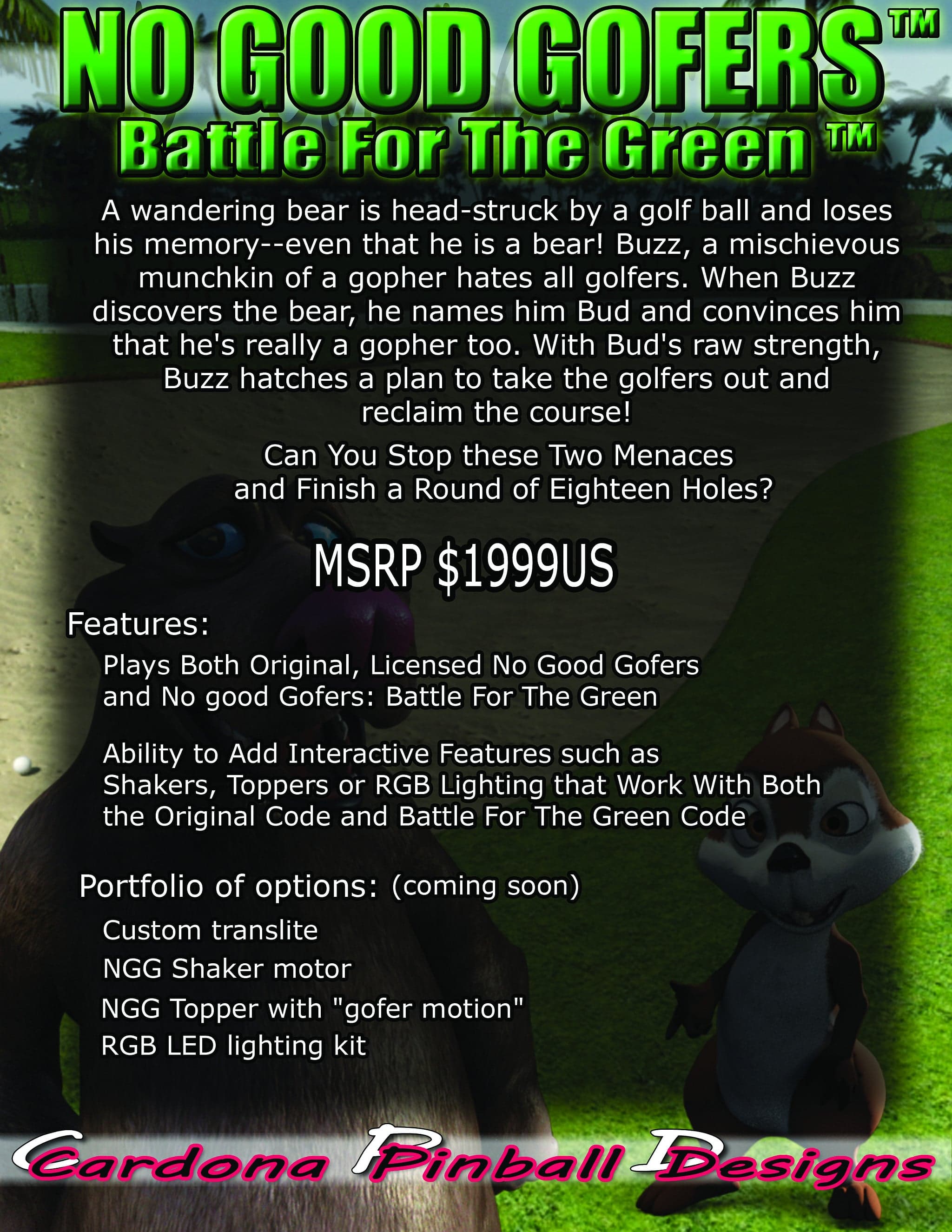 No Good Gofers: Battle For The Green flyer 2
