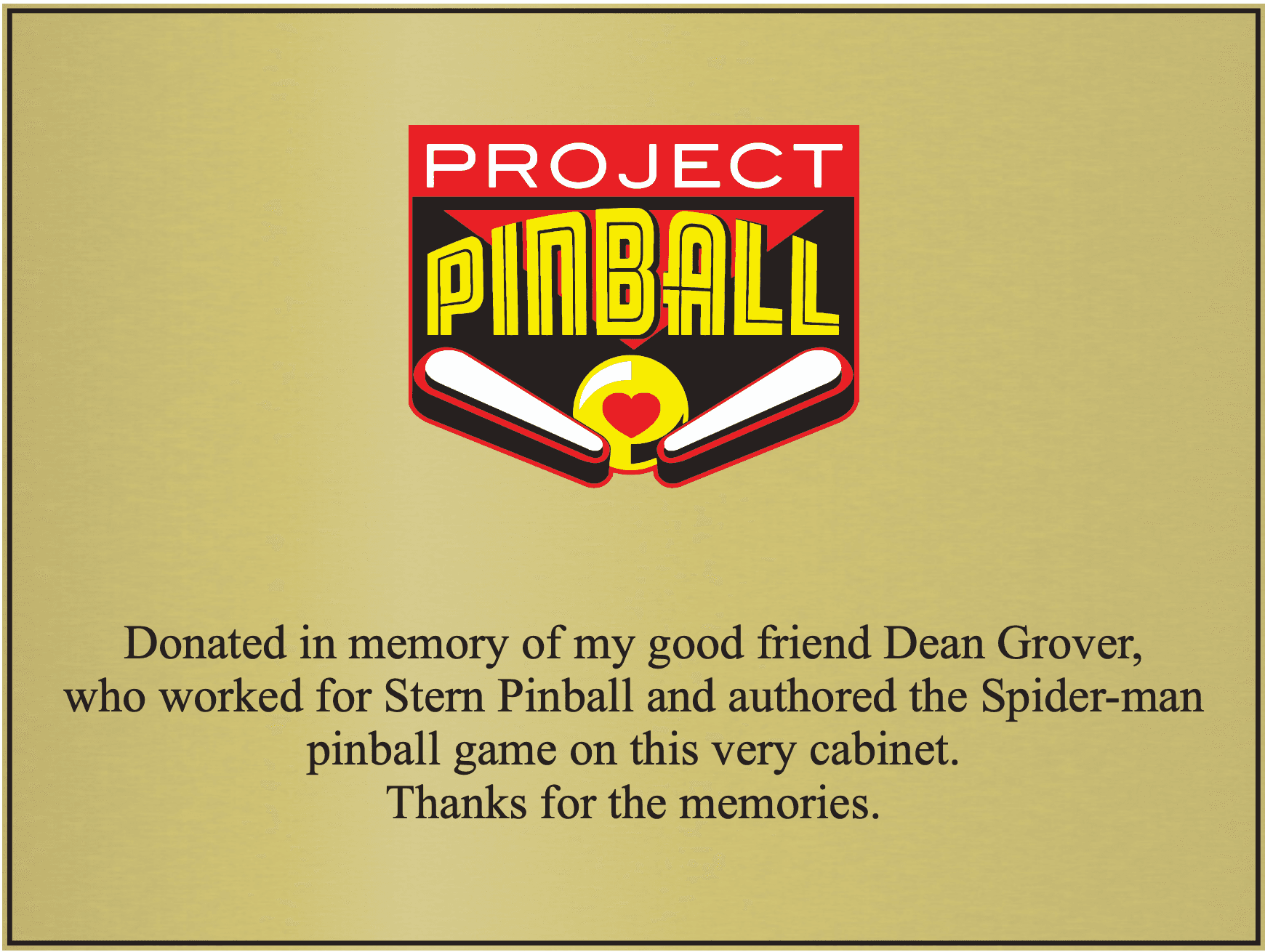 dean grover plaque