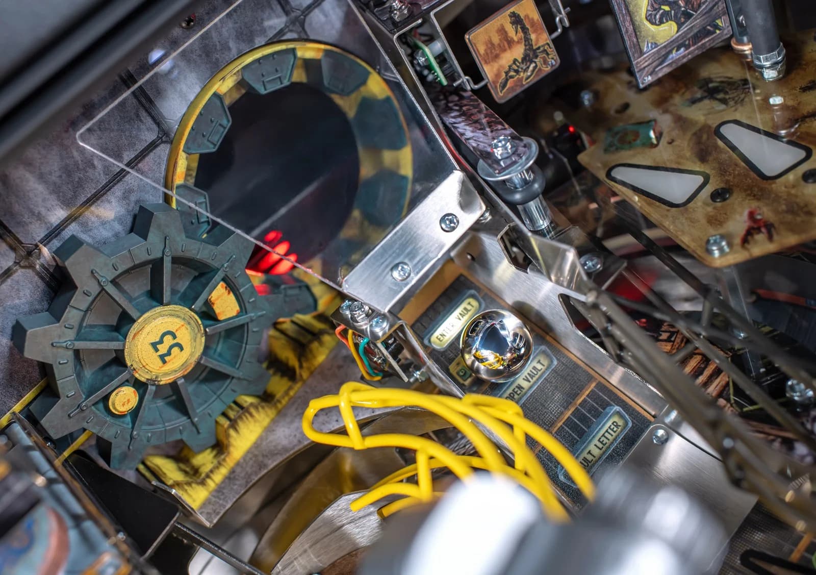 The Vault 33 door on the Premium with a ball at the entrance