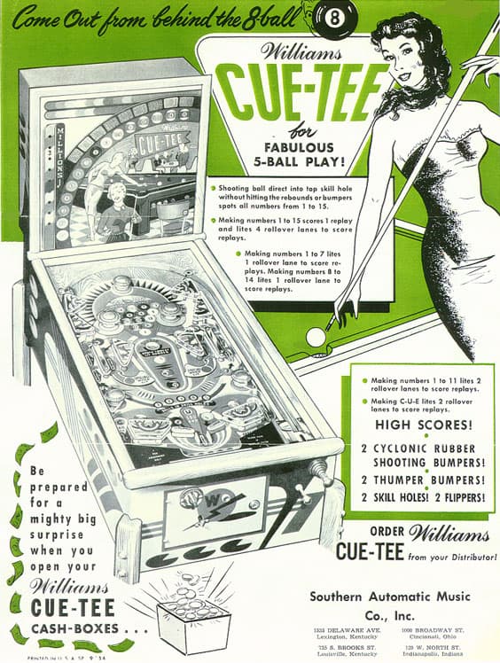 Cue-Tee / Star Pool flyer 2