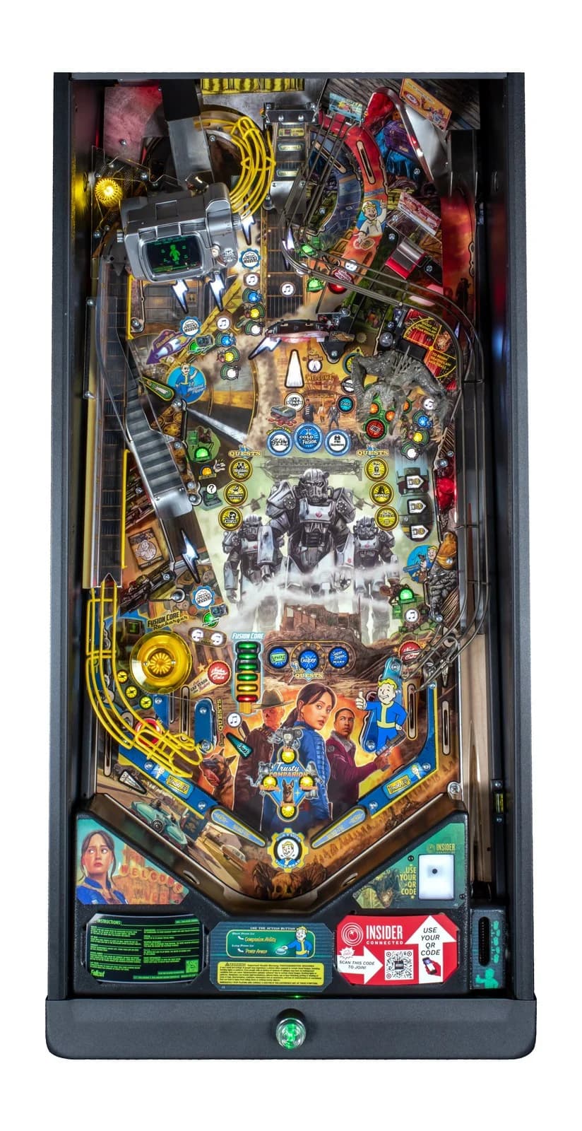 Fallout Pro playfield, overhead render