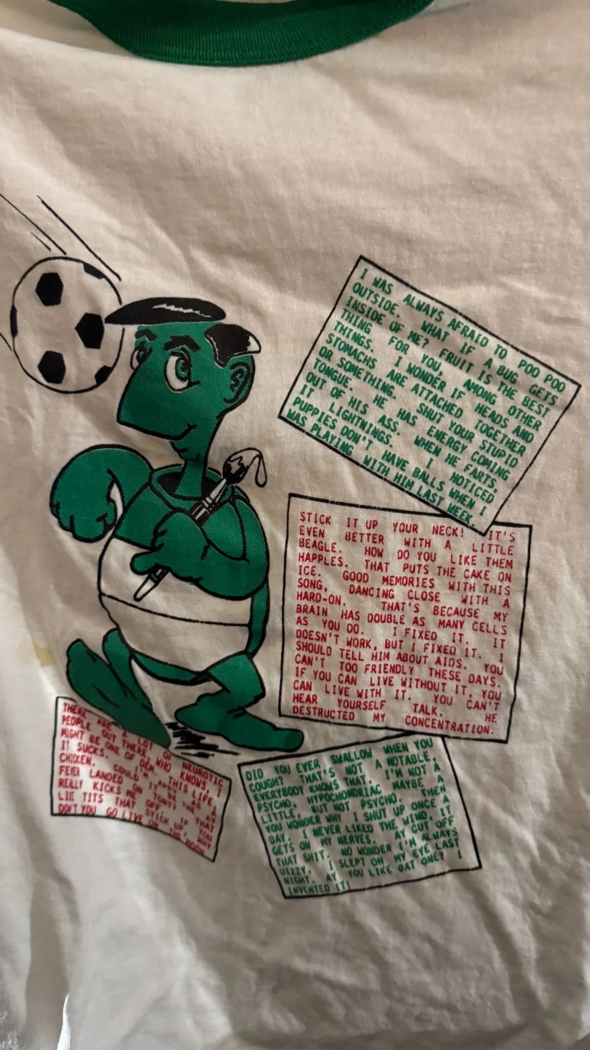 A family member in the audience had a Tony Ramunni quote shirt.