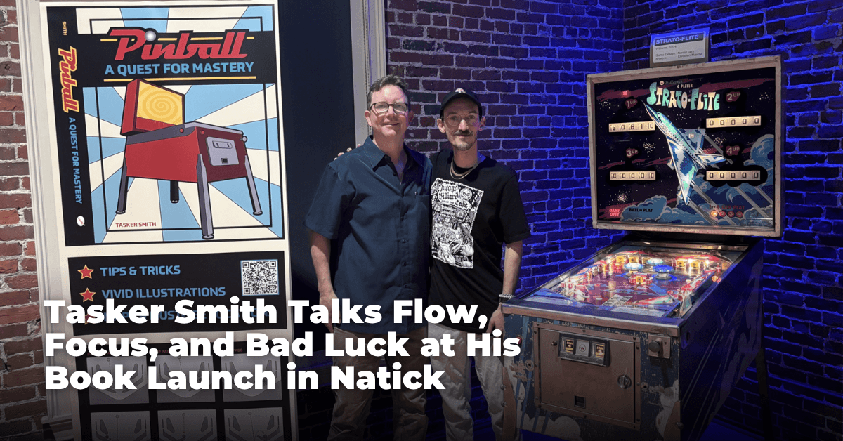 Tasker Smith Talks Flow, Focus, and Bad Luck at His Book Launch in Natick