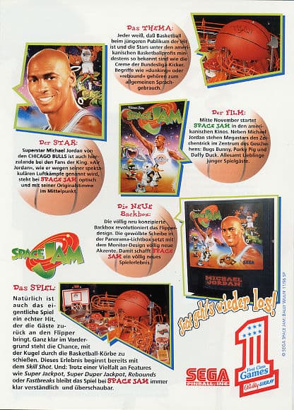 Space Jam flyer 3
