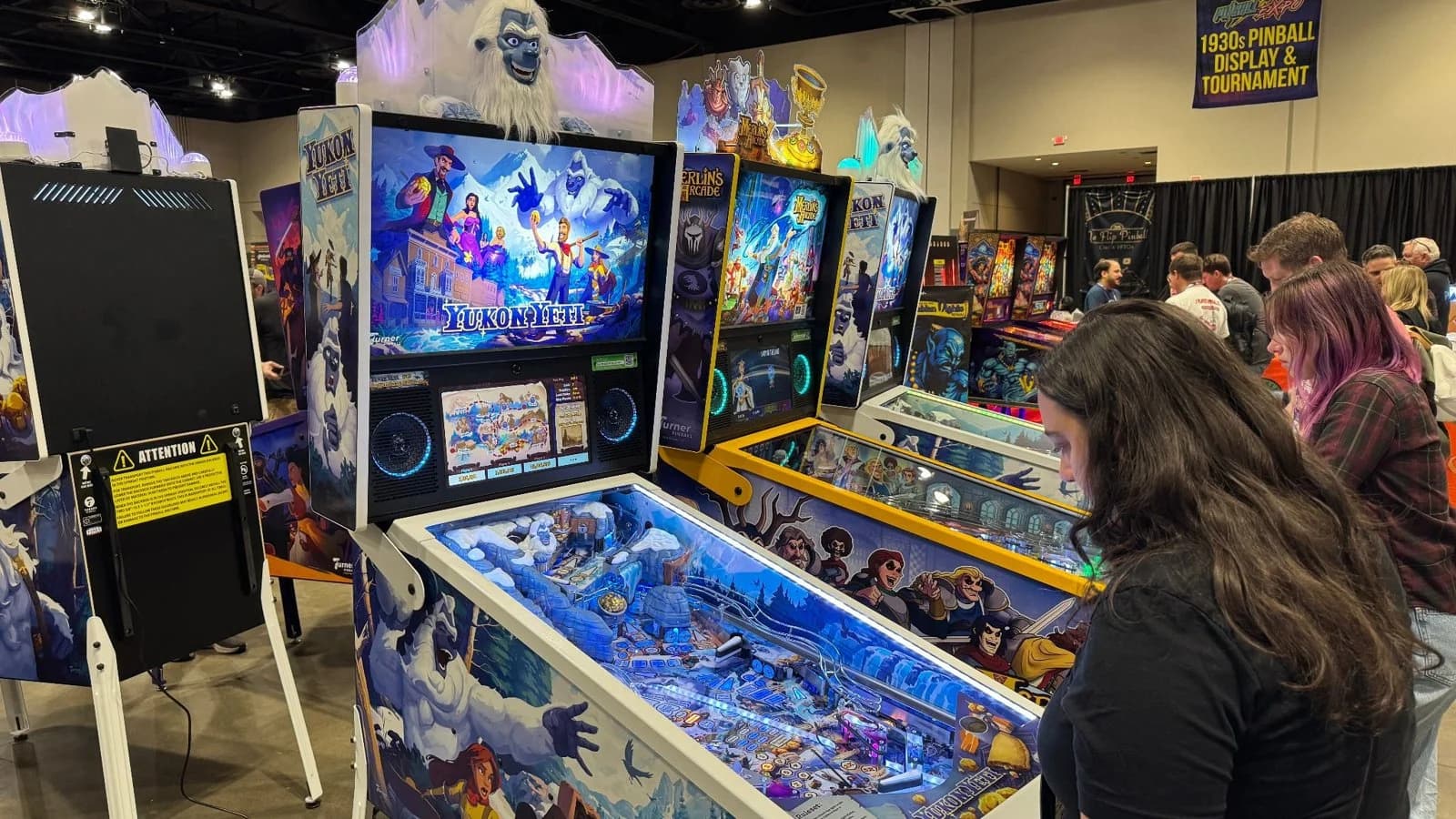 Turner Pinball's Yukon Yeti on the show floor
