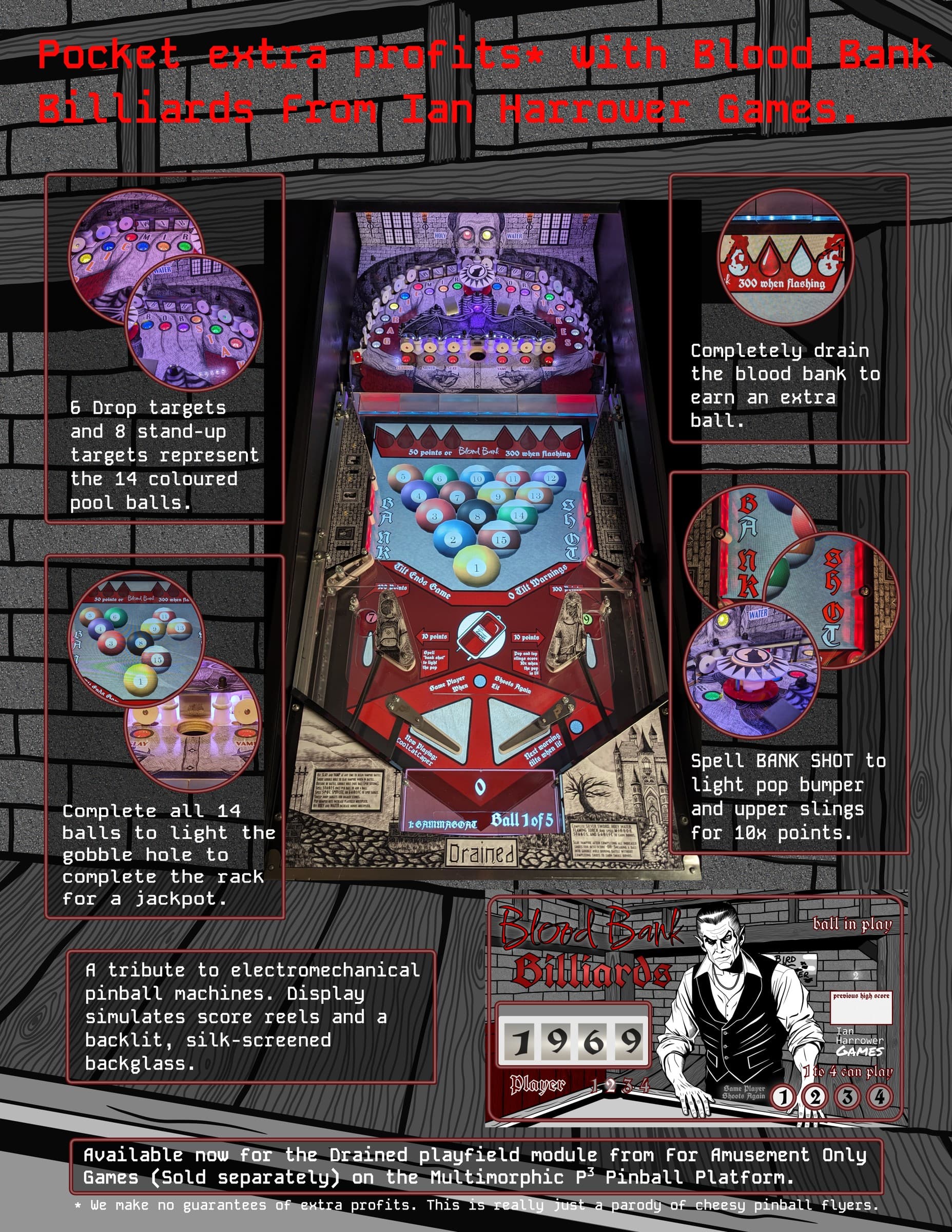 Blood Bank Billiards flyer 2