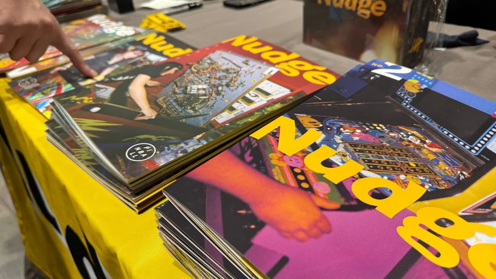 Ian Jacoby was there selling Nudge magazine.
