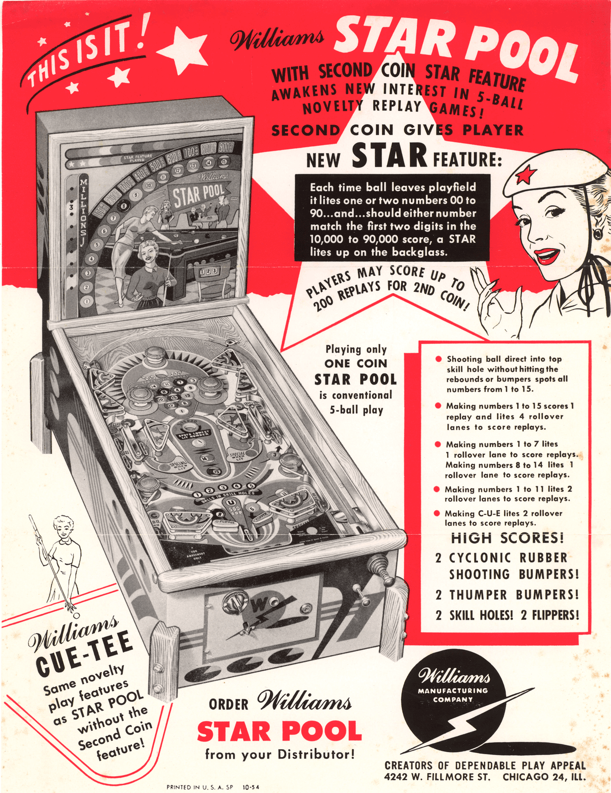 Cue-Tee / Star Pool flyer 4