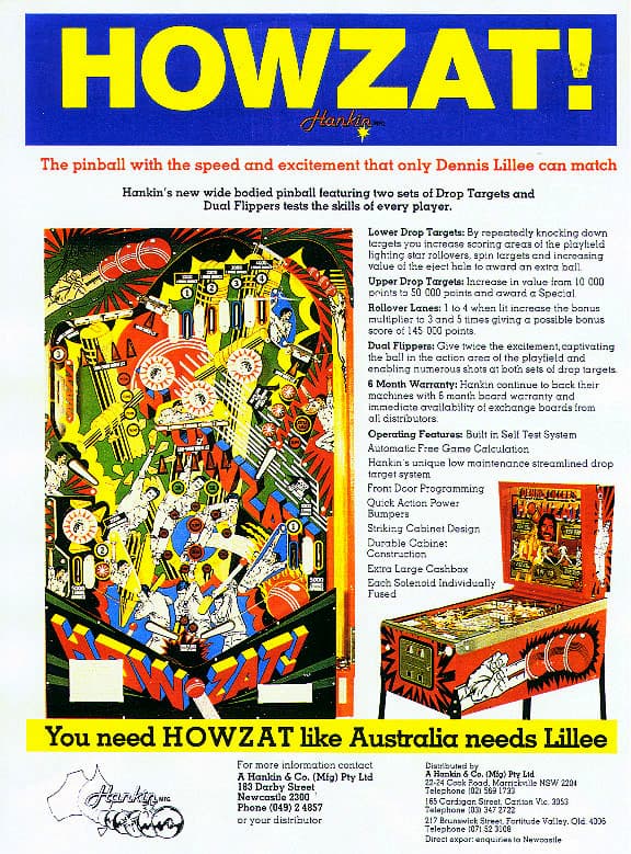 Dennis Lillee's Howzat! flyer 1