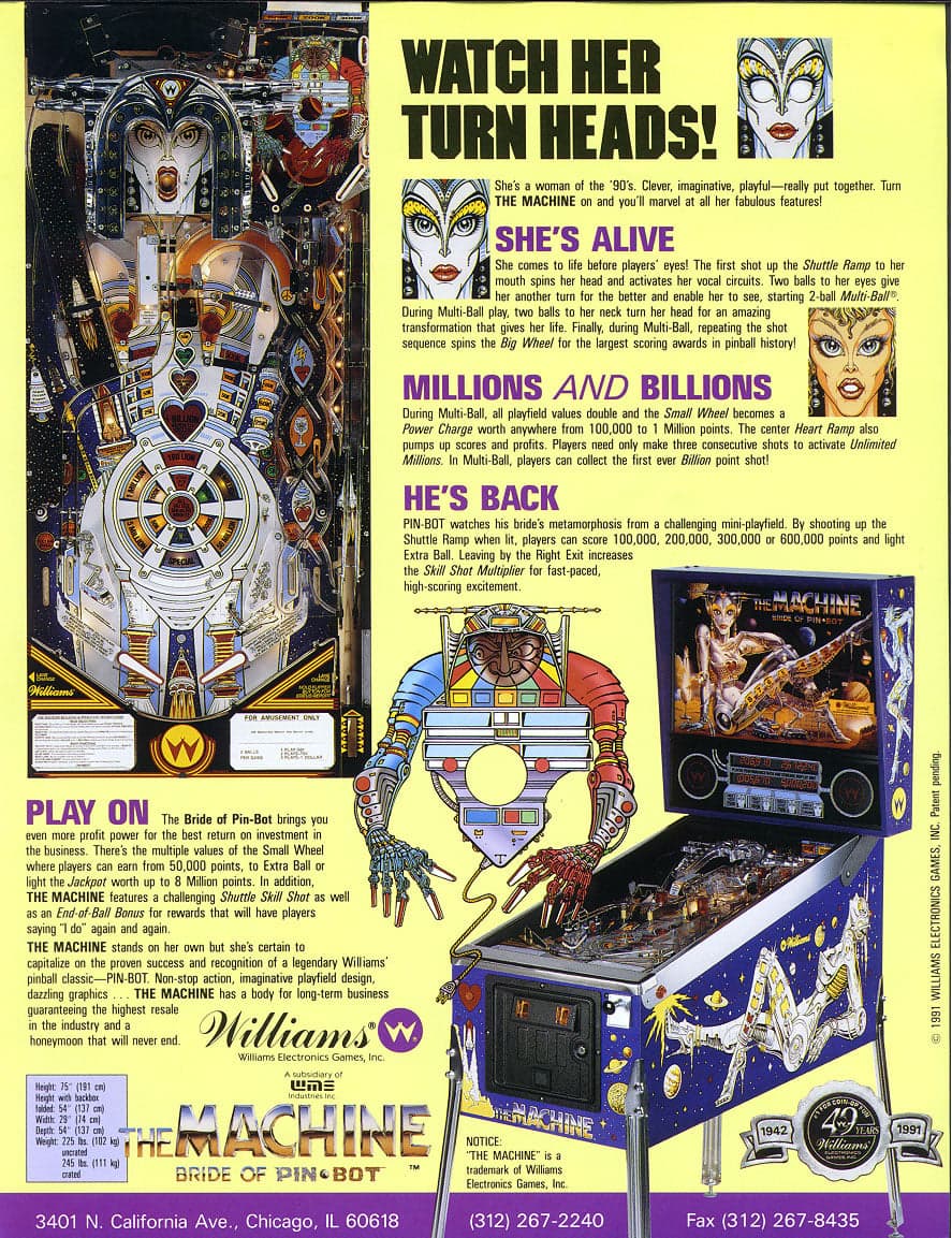 Bride of Pinbot flyer 2