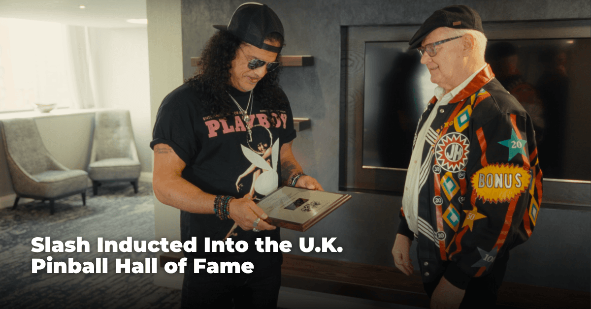 Slash Inducted Into the U.K. Pinball Hall of Fame