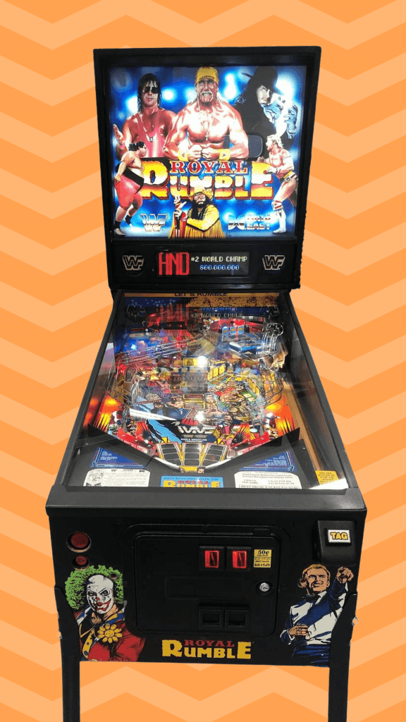 90s pinball machines wwf royal rumble 