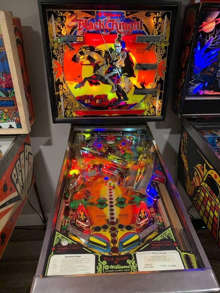1980s pinball machines williams black knight