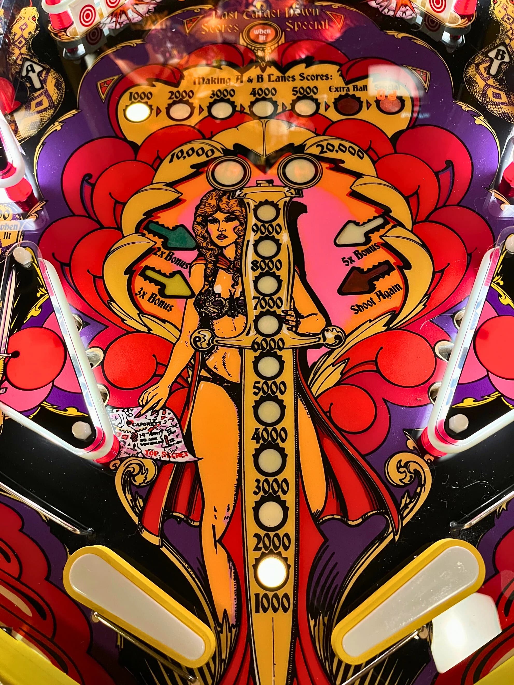 bonus advance mata hari pinball
