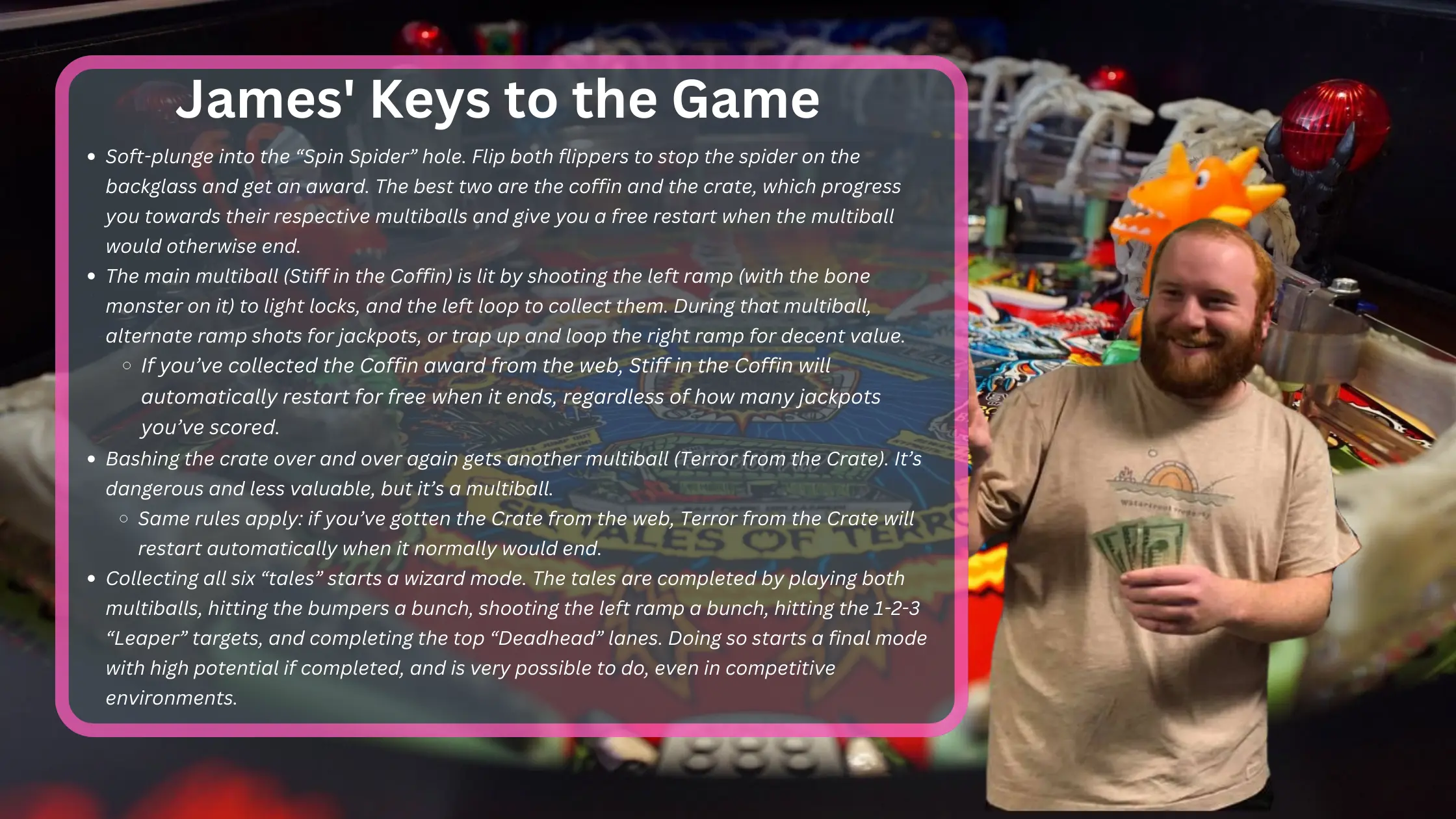 scared stiff pinball rules and how to play the game