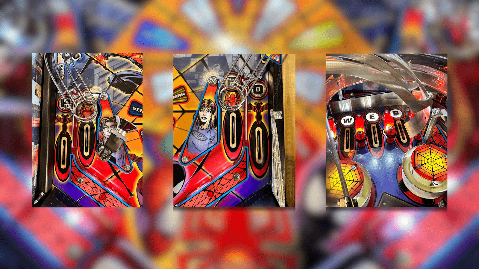 Spiderman pinball lanes