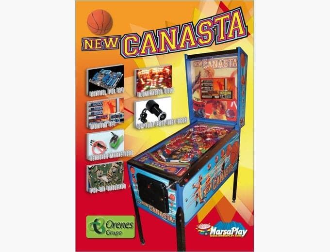 New Canasta pinball flyer, MarsaPlay, 2010