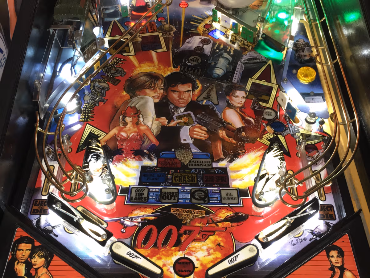 Golden Eye Pinball Playfield Kineticist