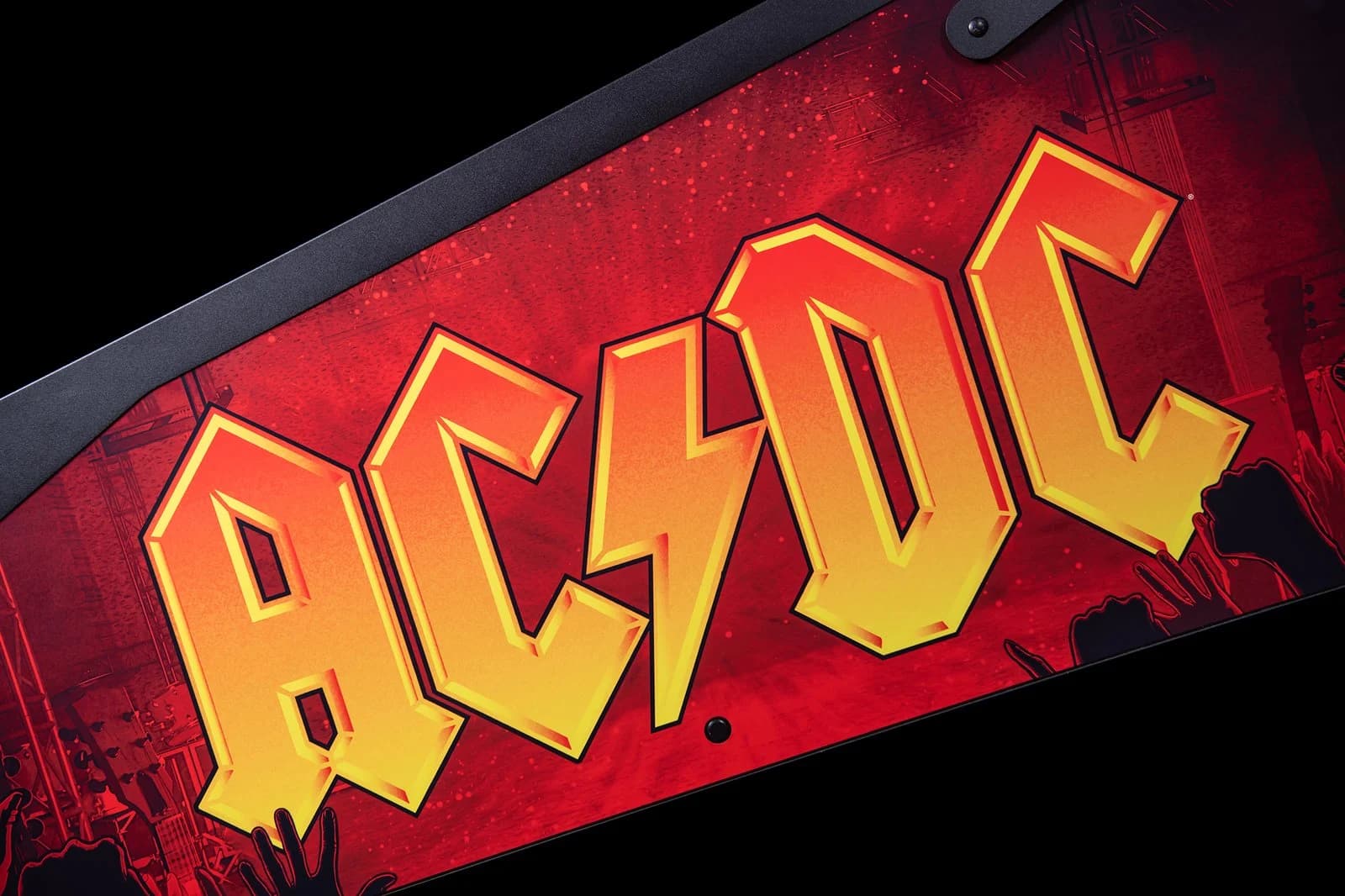 The AC/DC logo on the Premium cabinet side