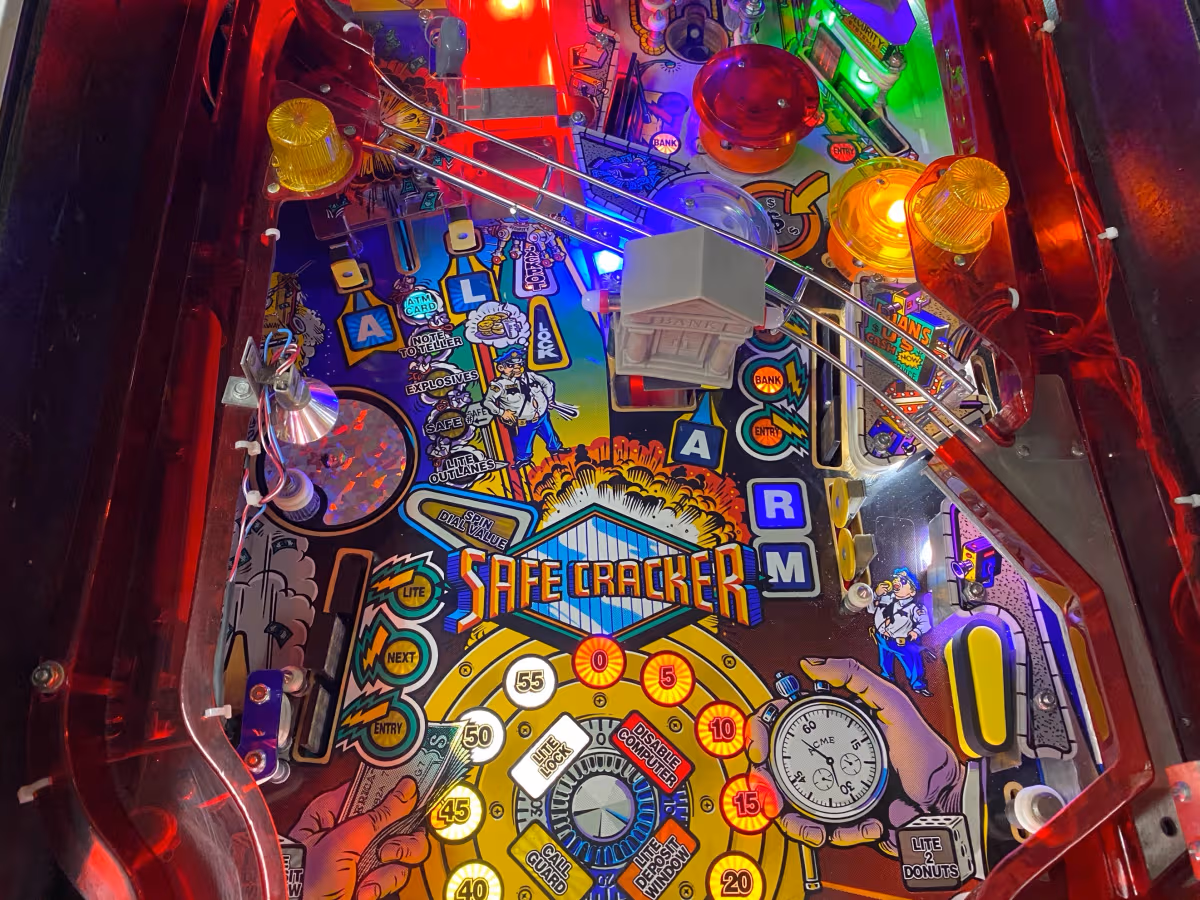 Safe Cracker Pinball Playfield Kineticist