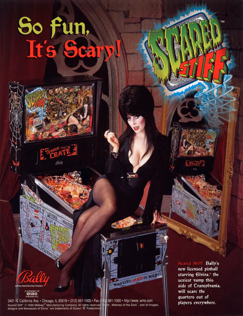 Scared Stiff Pinball Flyer Kineticist
