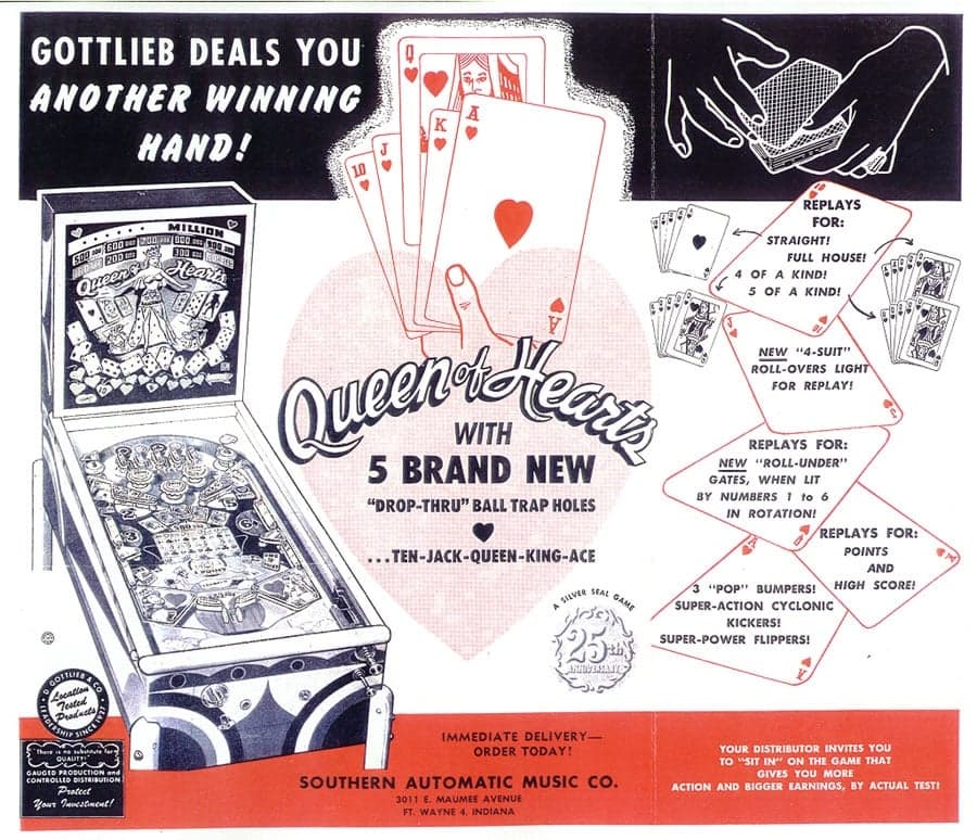 The Queen of Hearts sales flyer, headlined