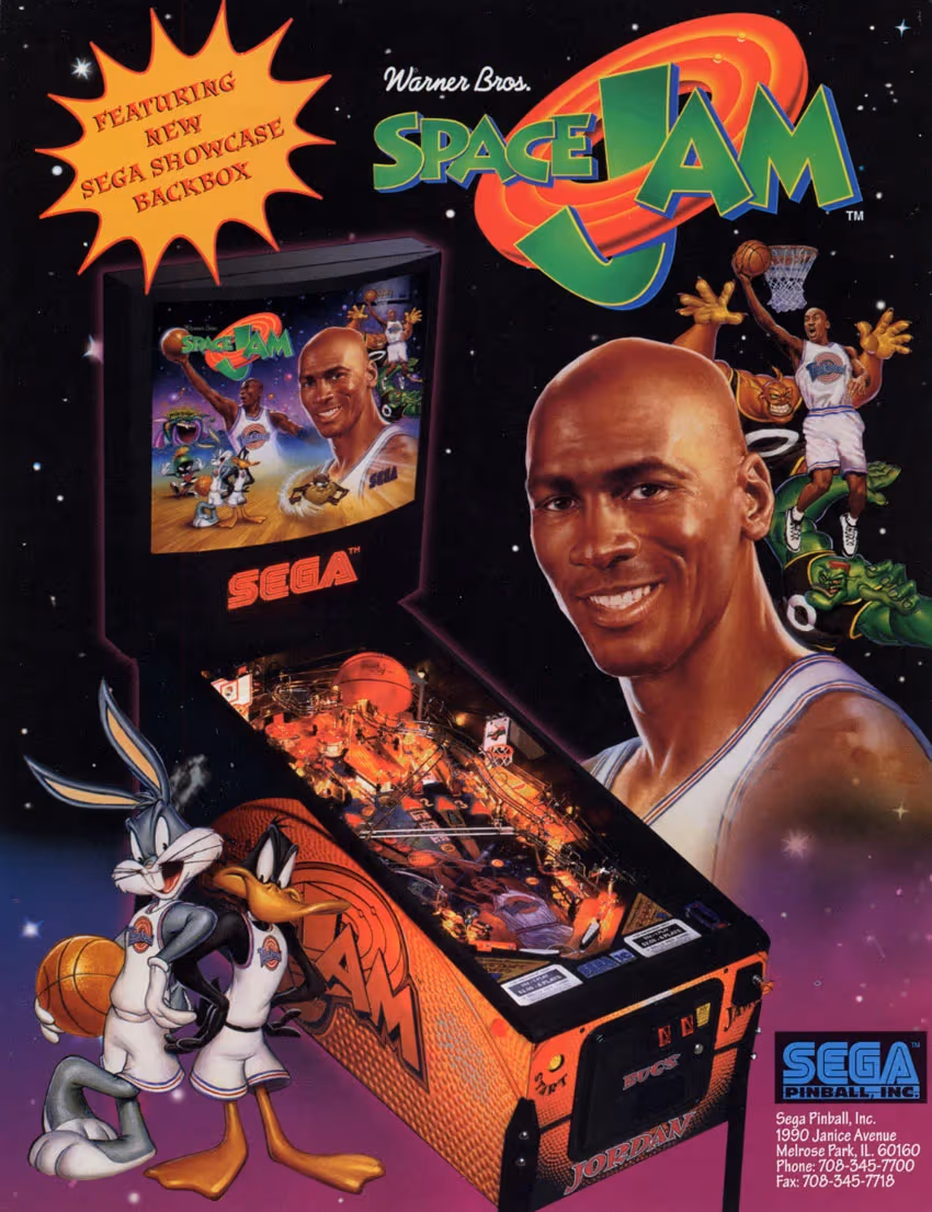 Space Jam Pinball Flyer Kineticist
