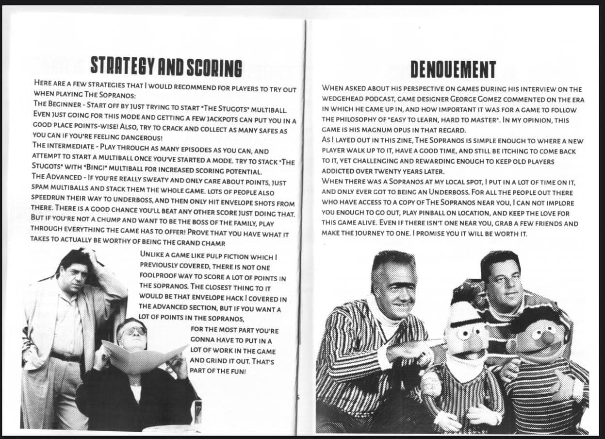 pulp fiction zine page