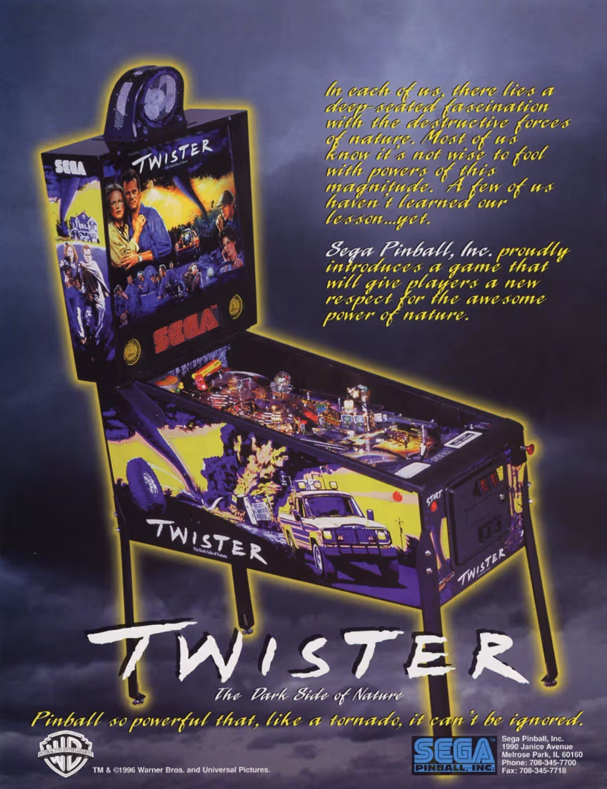 Twister Pinball Flyer Kineticist