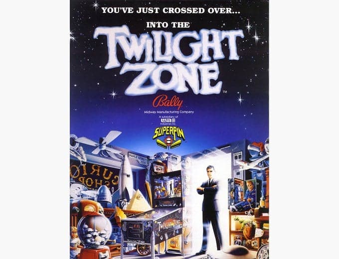 Twilight Zone pinball flyer, Midway Manufacturing Company, 1993