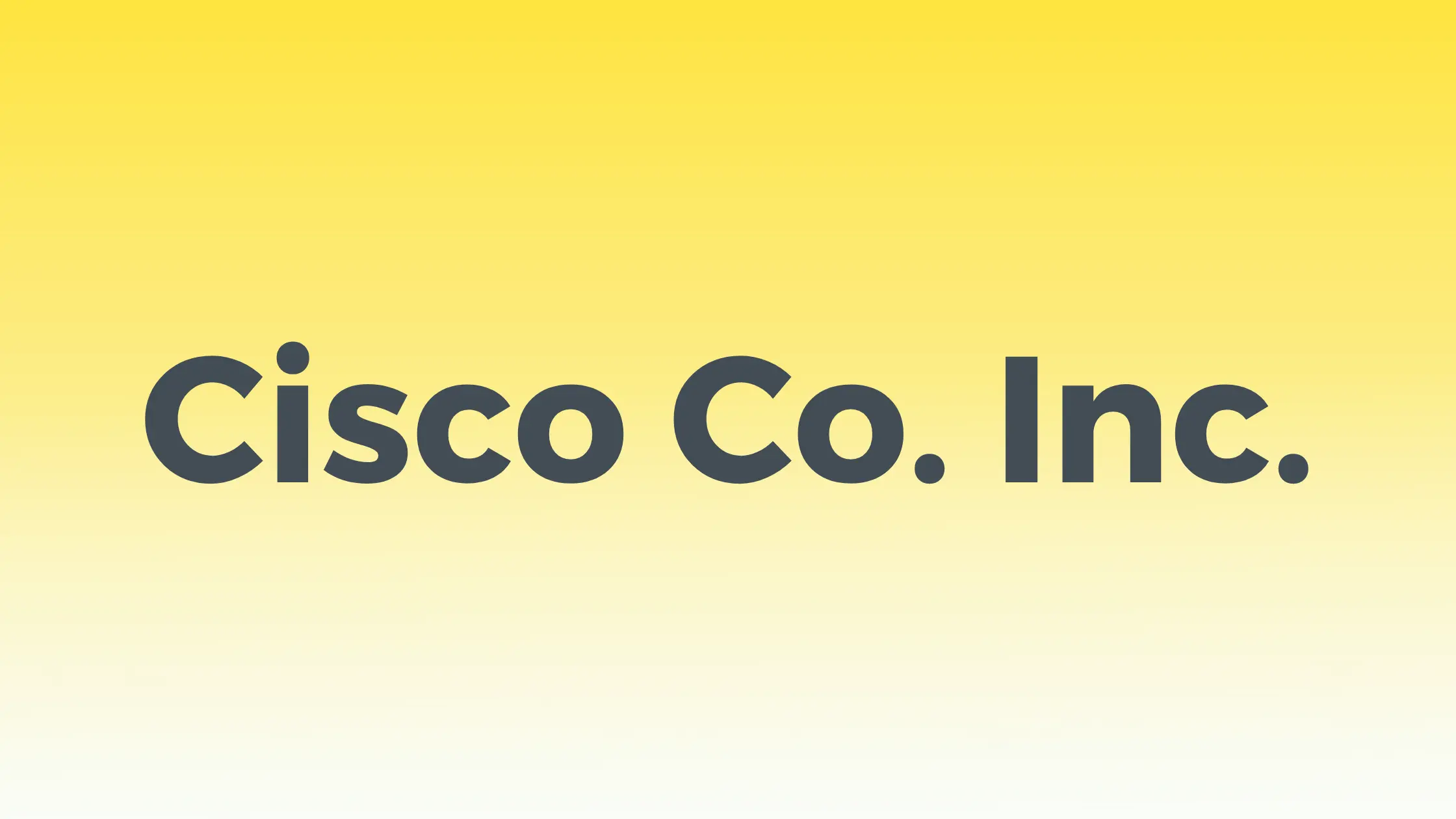 Cisco Co. Inc.