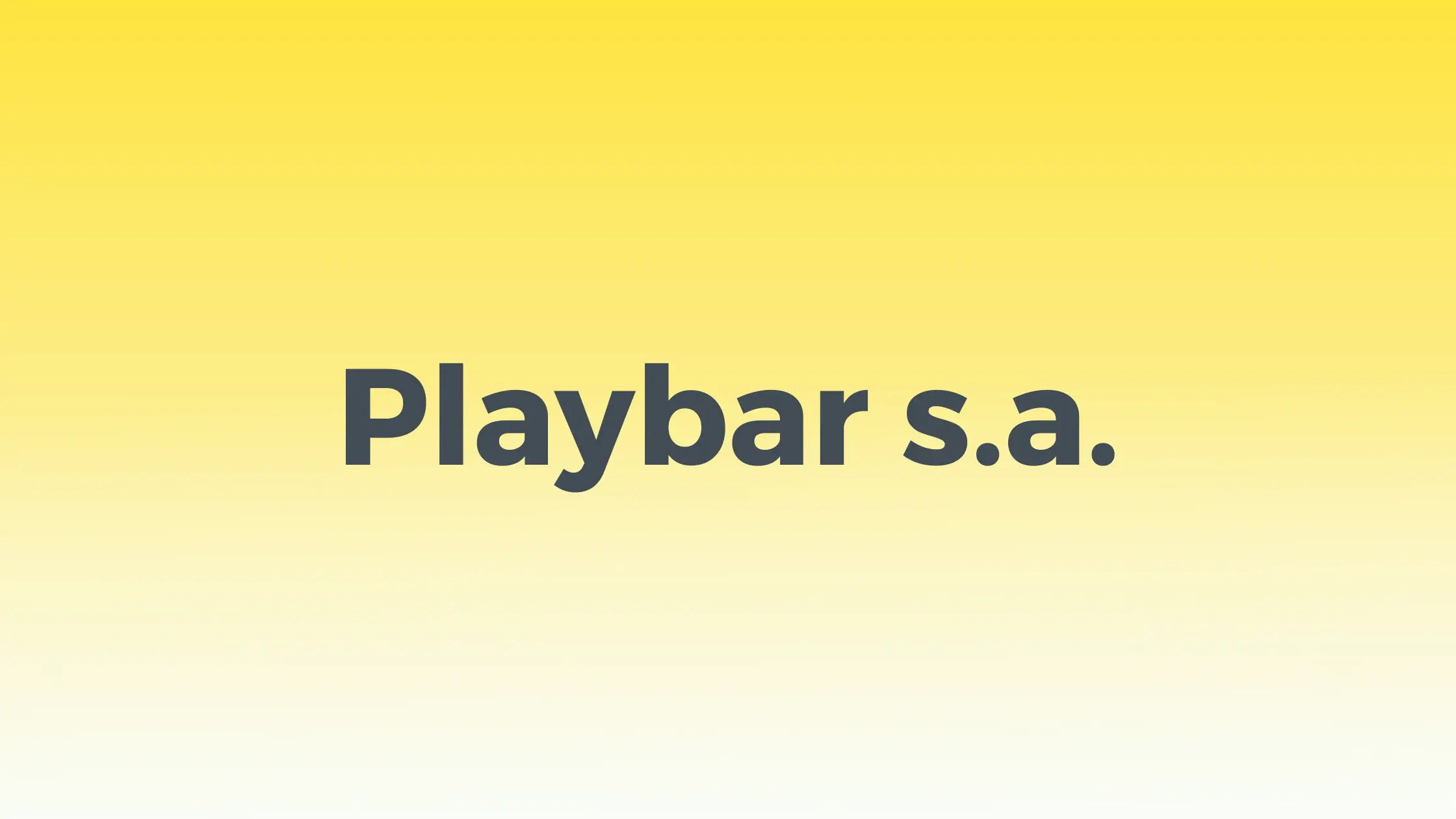 Playbar s.a.