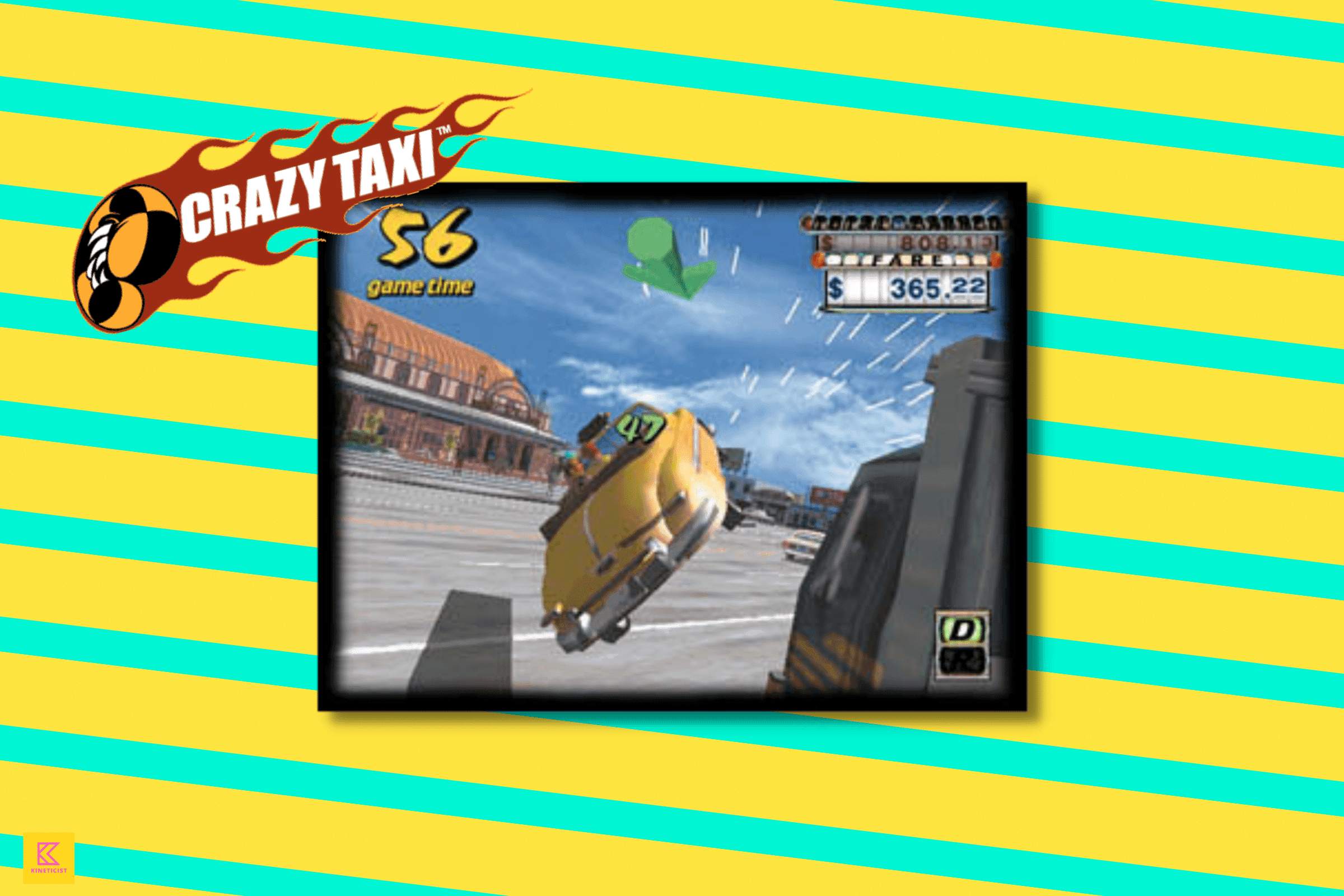 crazy taxi 1990s arcade game