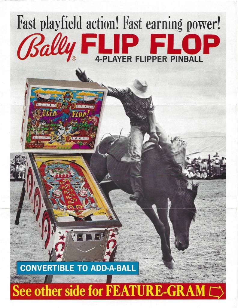 bally pinball machines 1970s flip flop