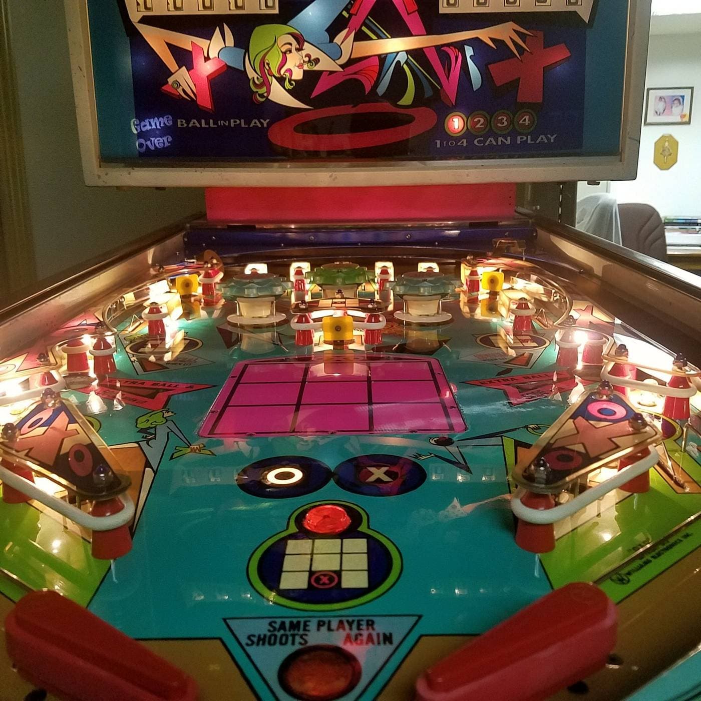 OXO williams pinball machine 1973