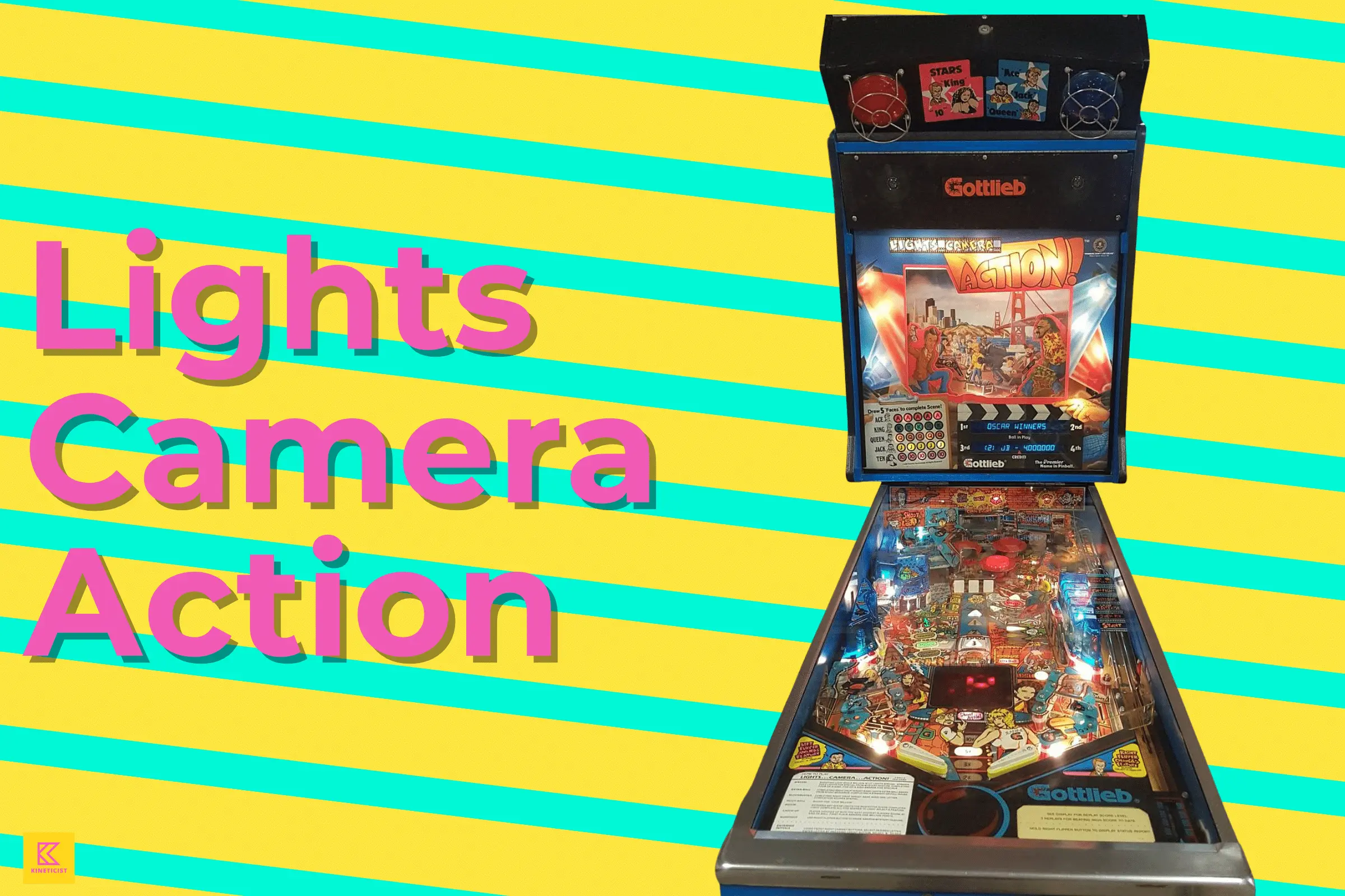 lights camera action pinball gottlieb