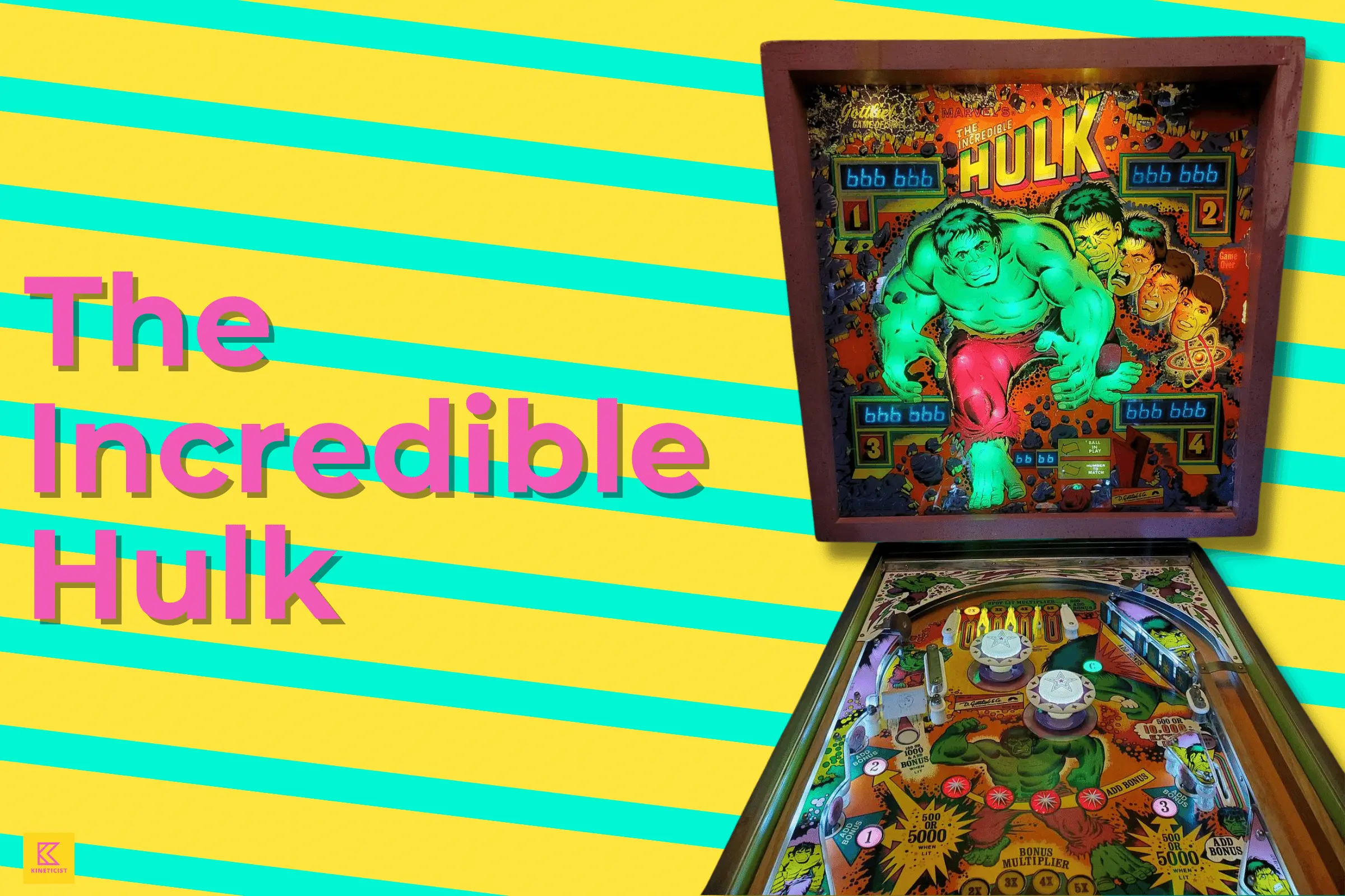 the incredible hulk pinball machine gottlieb