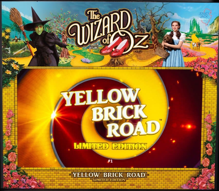 wizard of oz yellow brick road pinball 2019 jersey jack