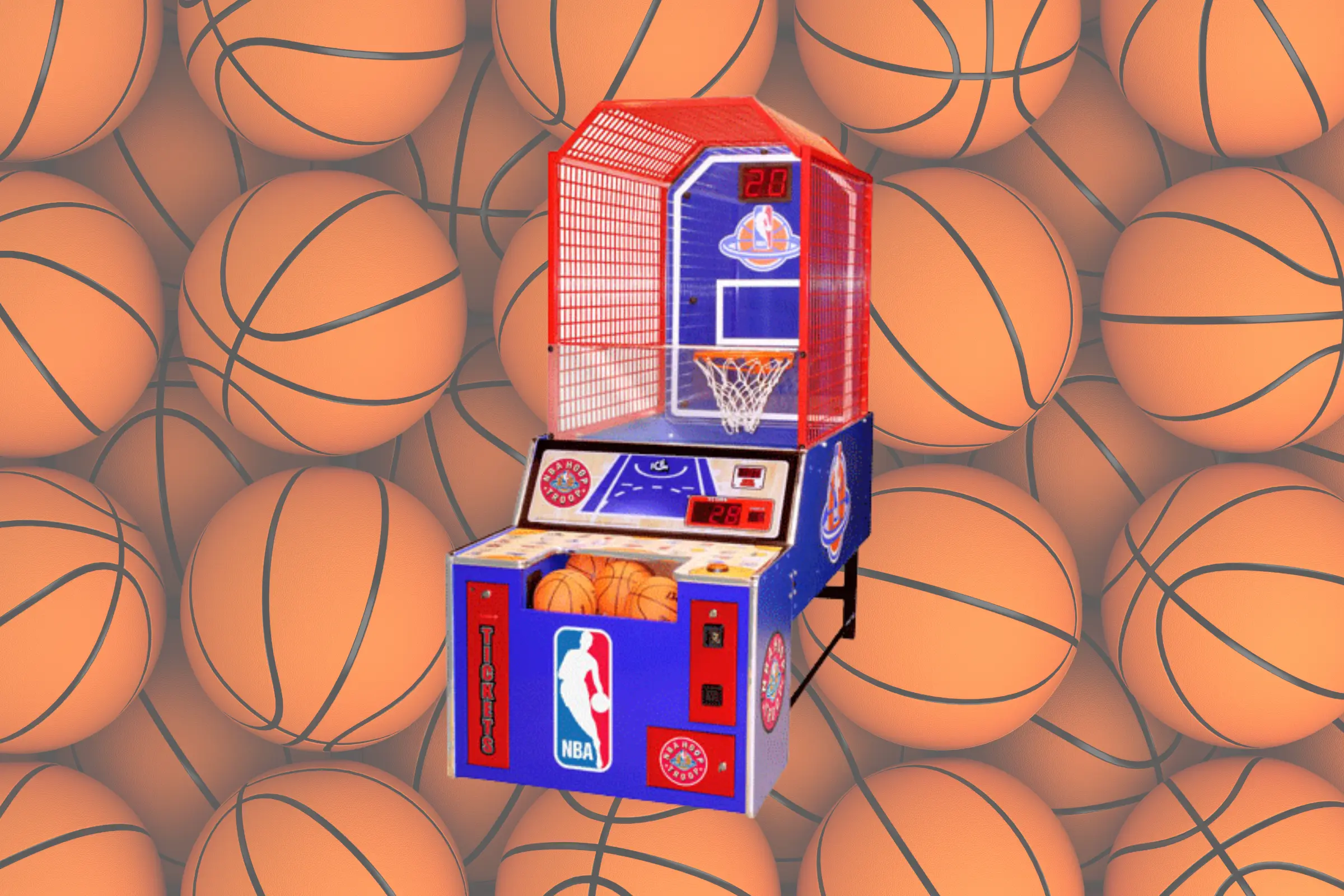 NBA hoop troop basketball arcade machine
