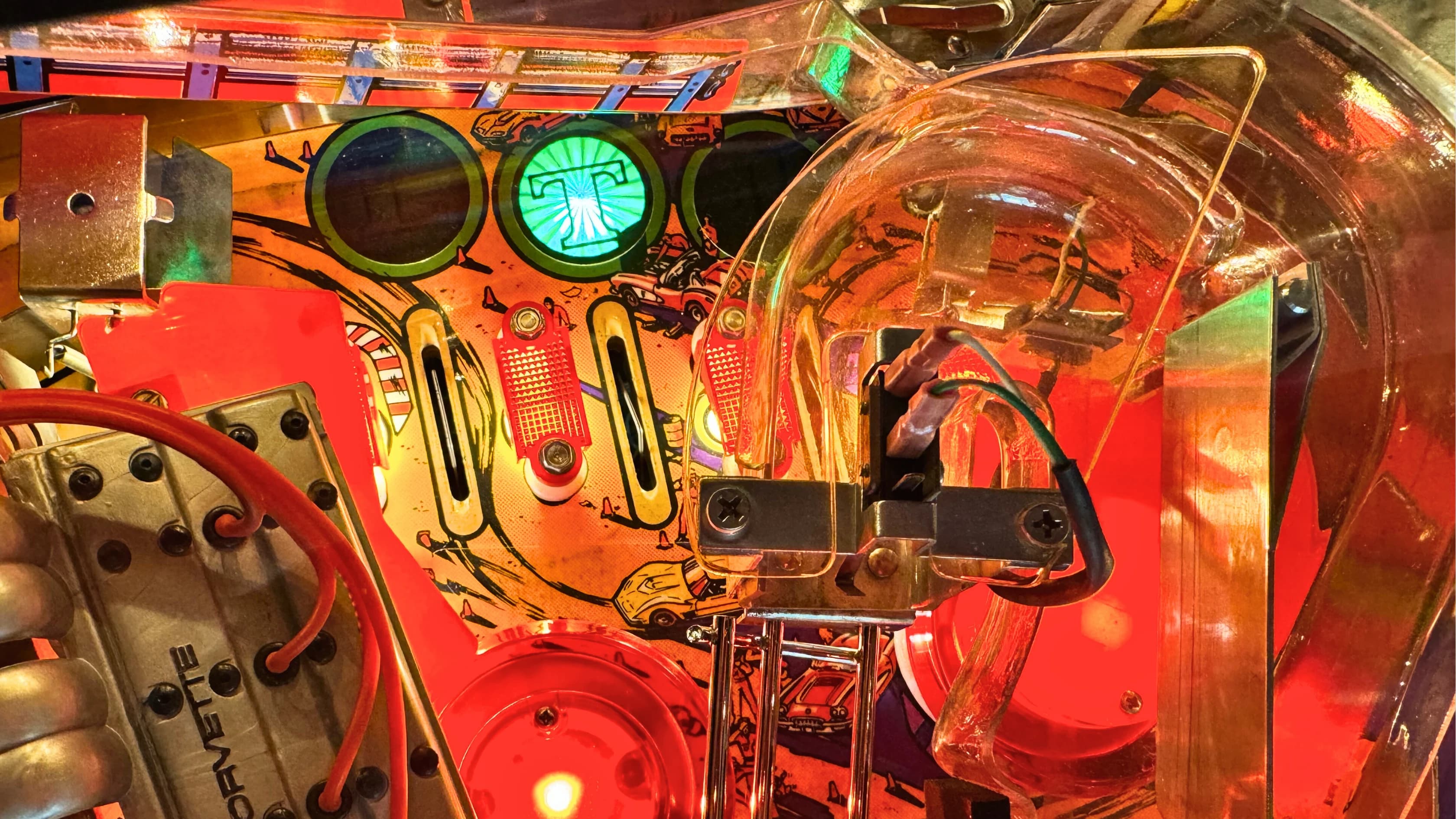 corvette pinball skill shots