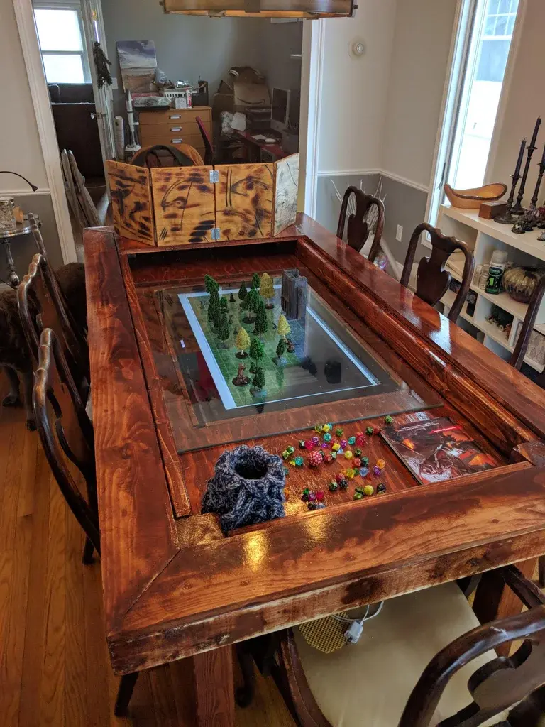 a custom dnd game table