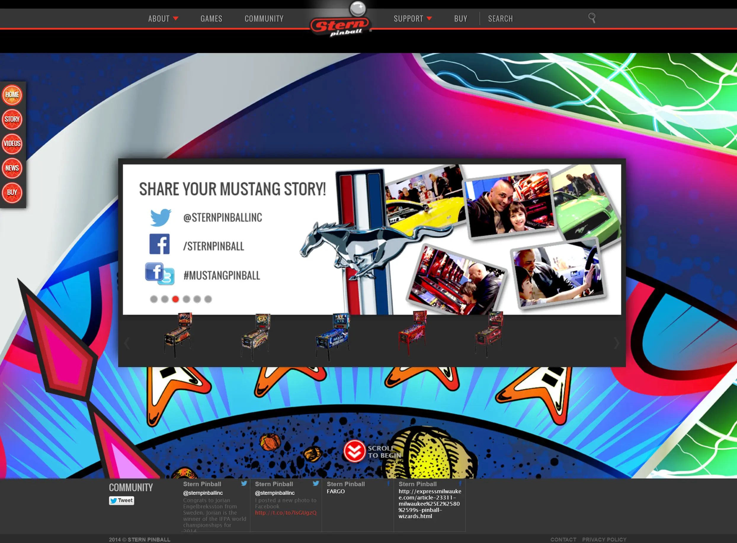 sternpinball.com 2014-2019