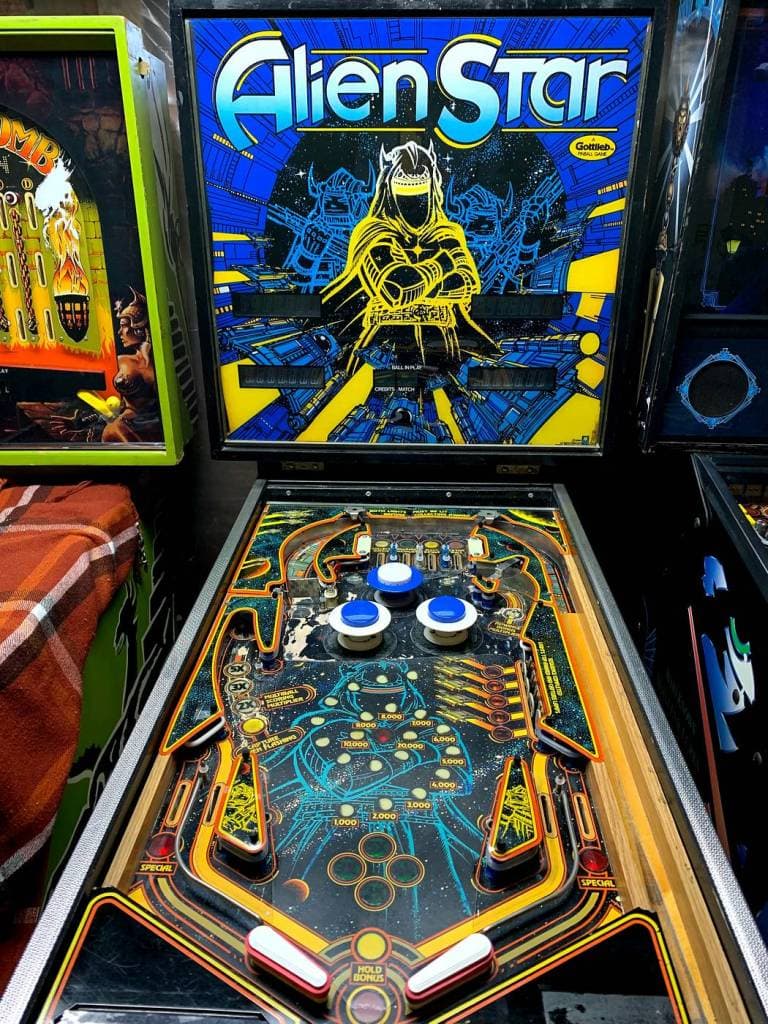 gottlieb alien star pinball 1908s pinball game