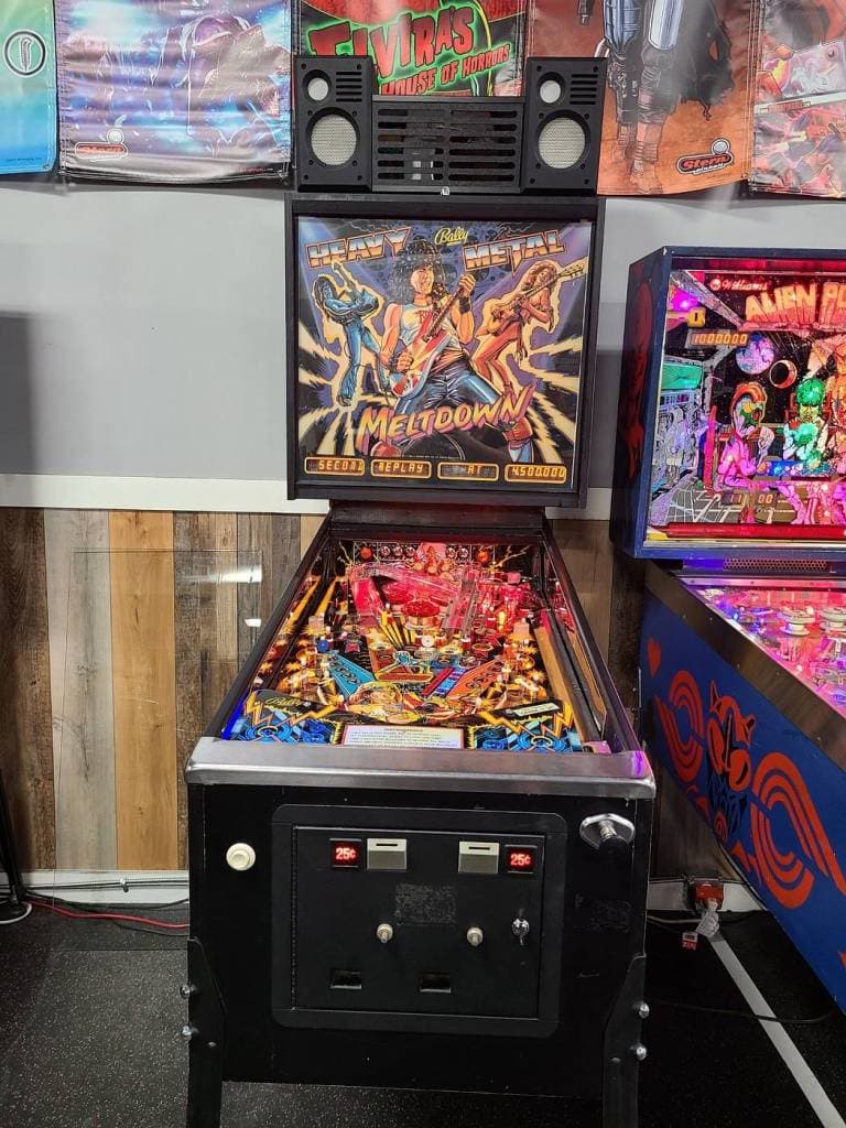 80s pinball machine bally heavy metal meltdown