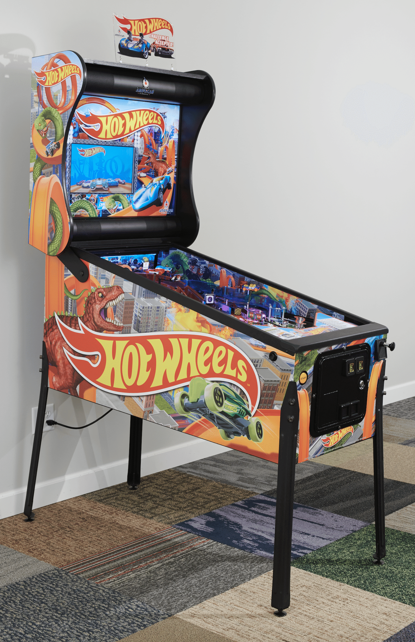 Hot Wheels pinball cabinet