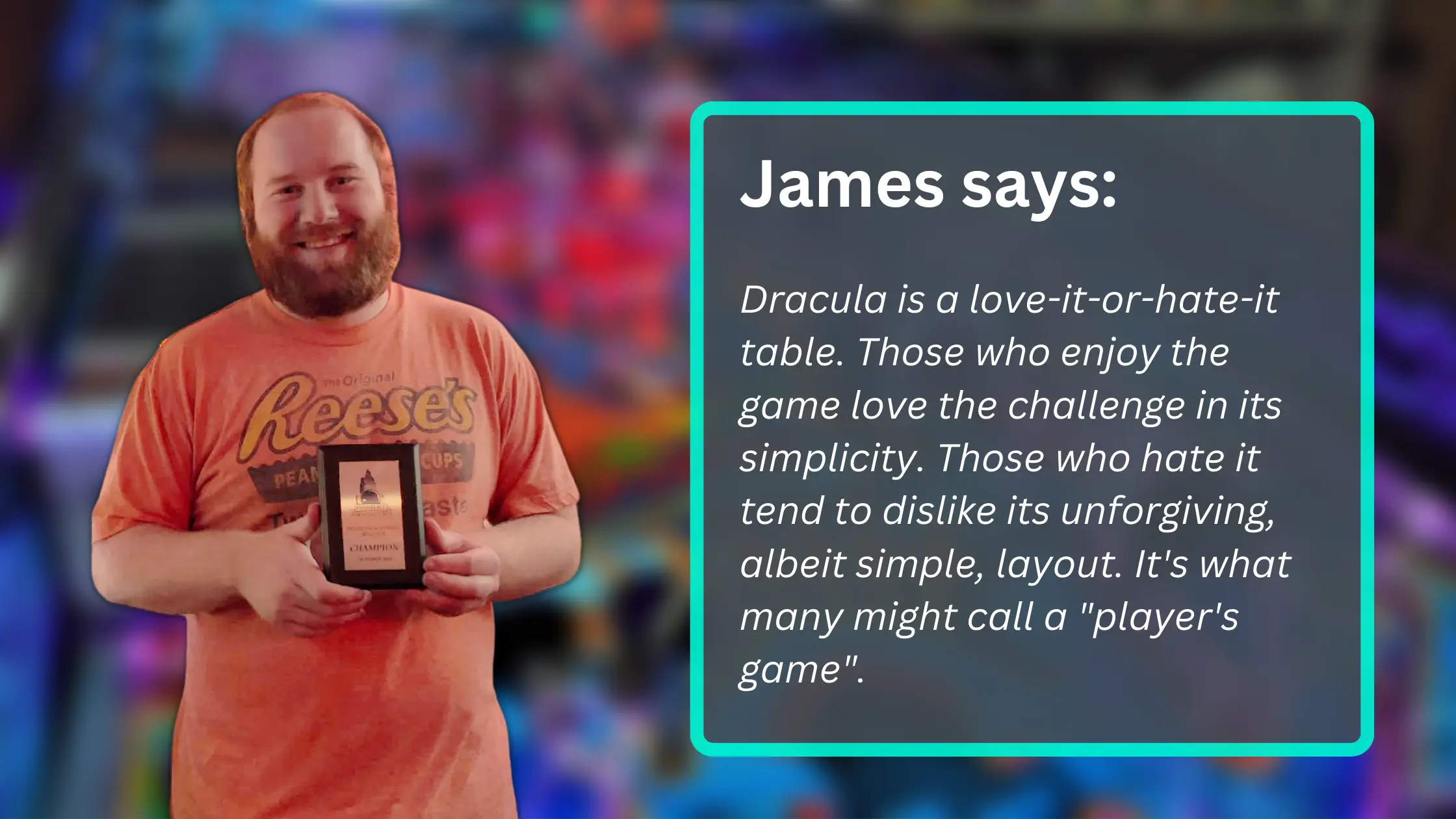 bram stoker's dracula pinball machine - james' takeaway