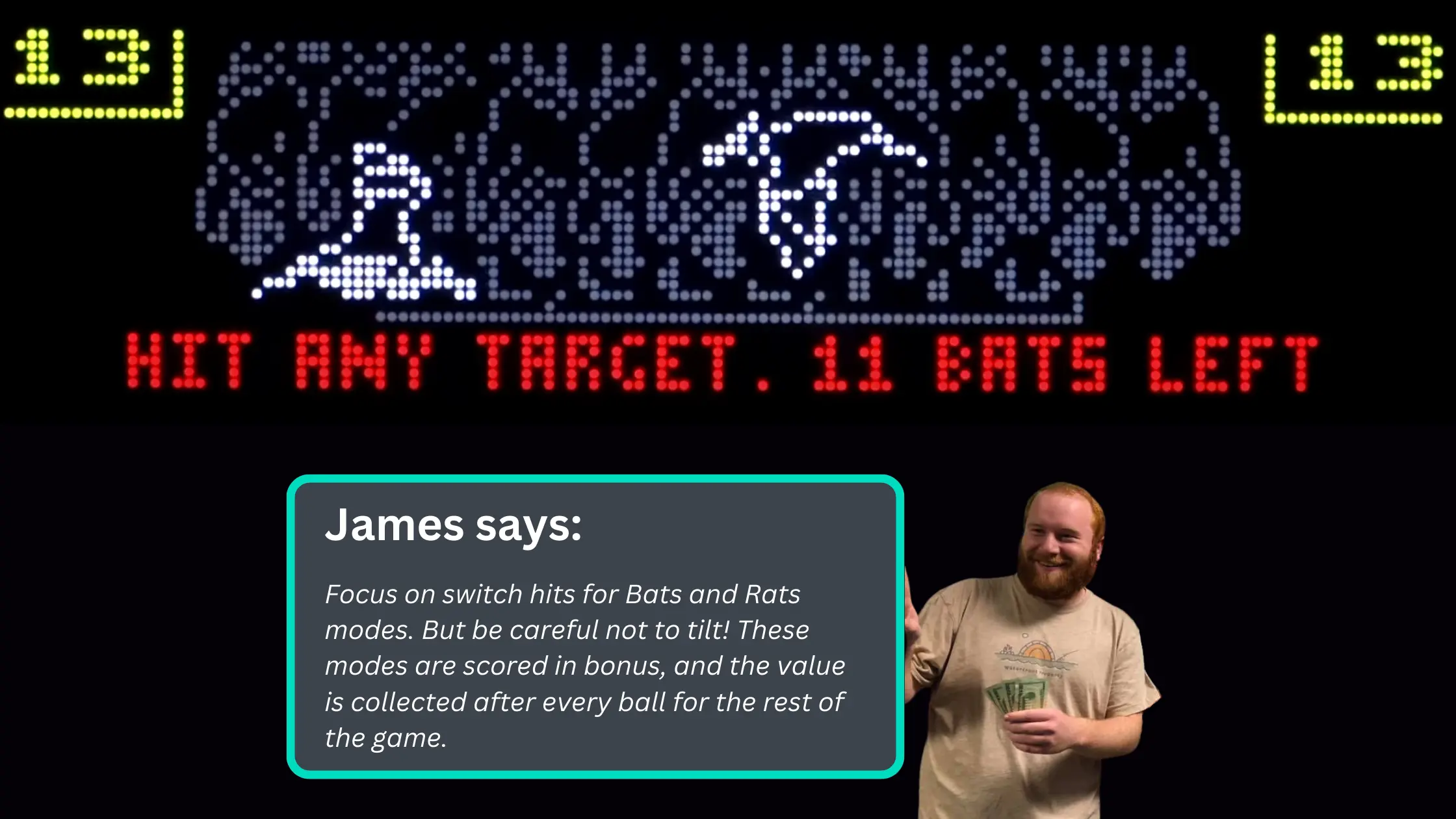 bats mode dracula pinball