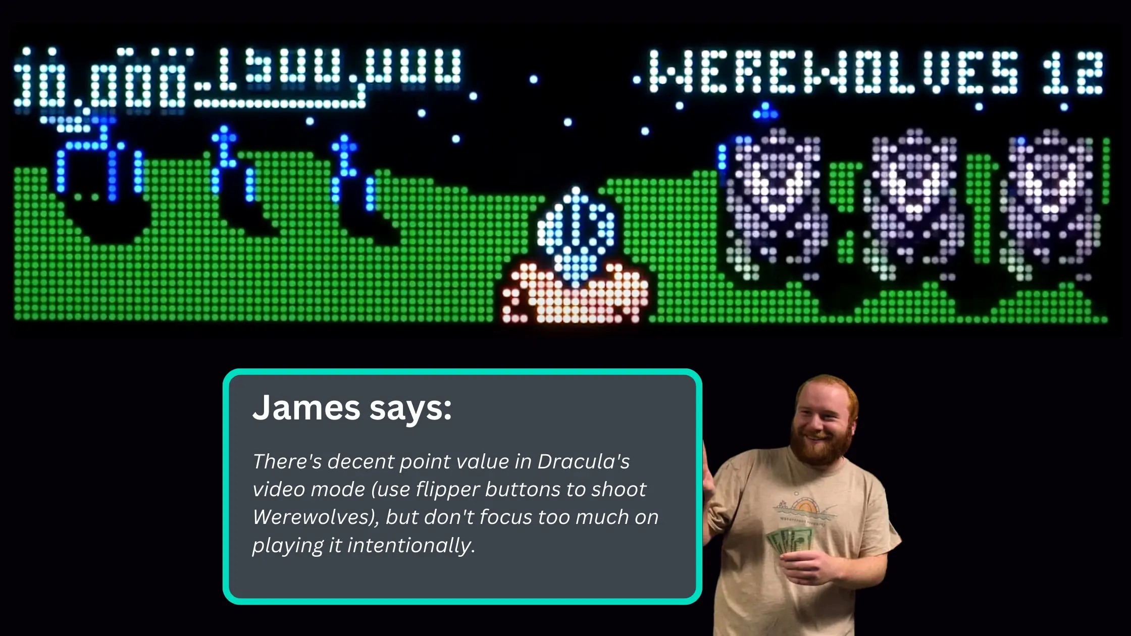 dracula pinball video mode