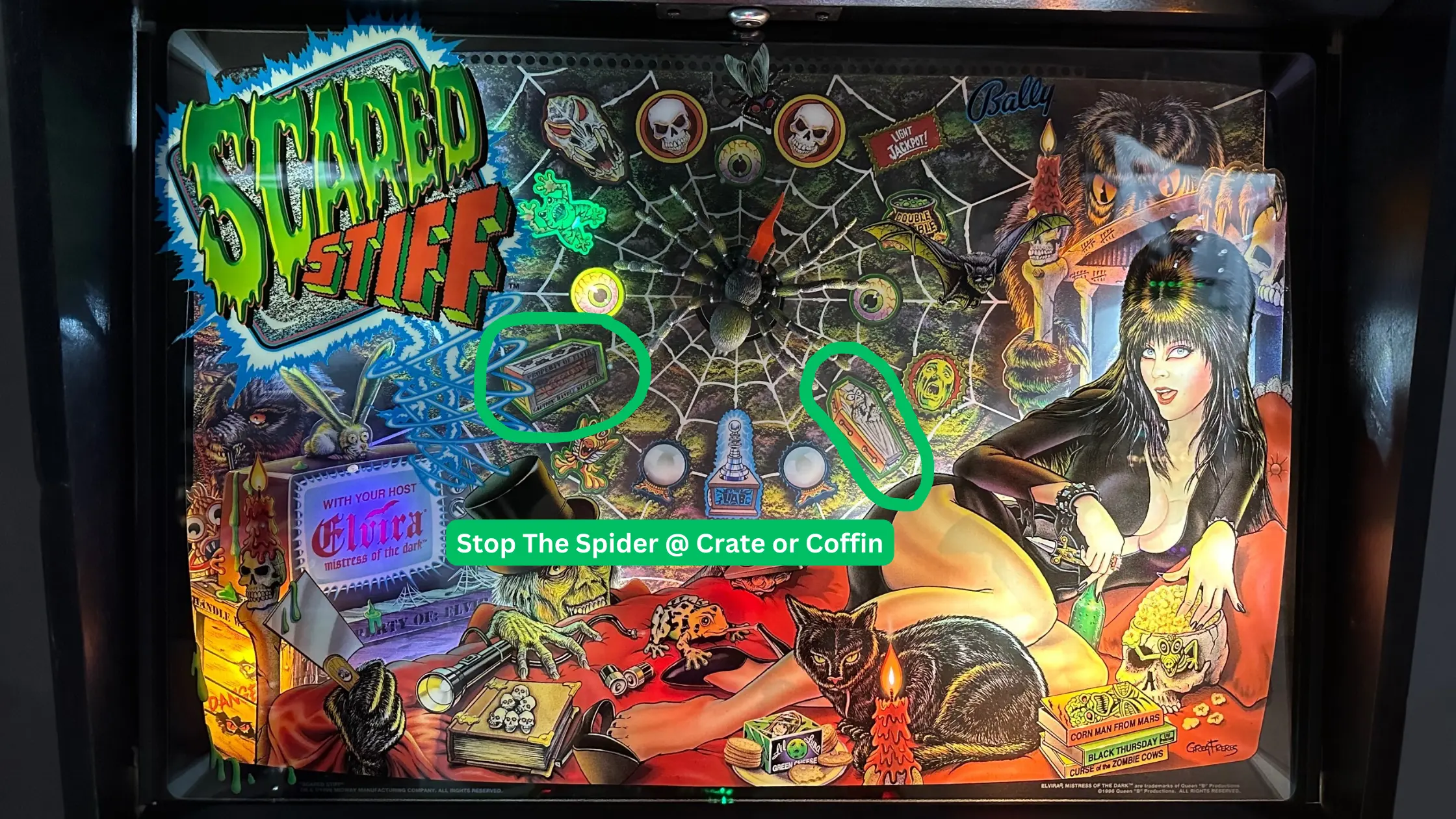 scared stiff pinball how to play